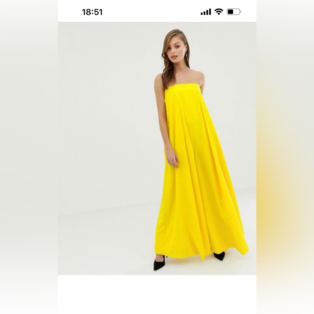 Asos yellow jumpsuit in US 8